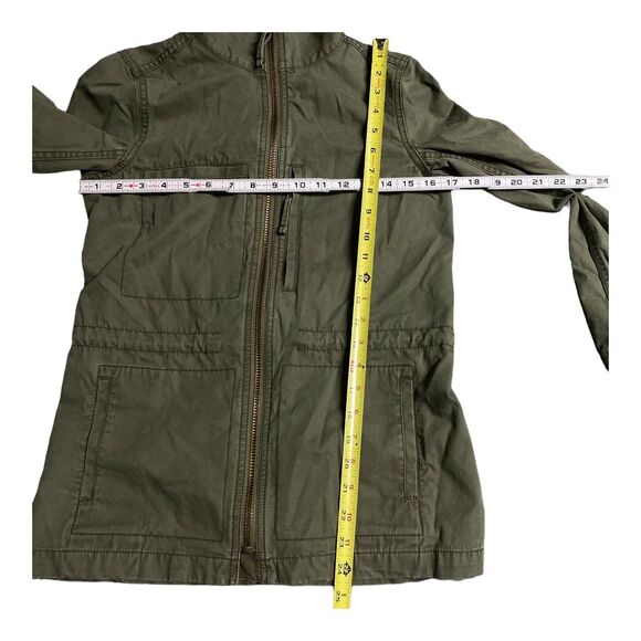 Madewell Passage Utility Cargo Jacket Size XS Olive Army Green 100% Cotton - Picture 11 of 12